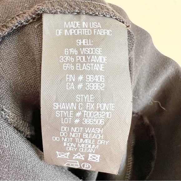 THEORY women’s black Shawn C Fixture Ponte Leggings size medium - Picture 9 of 13